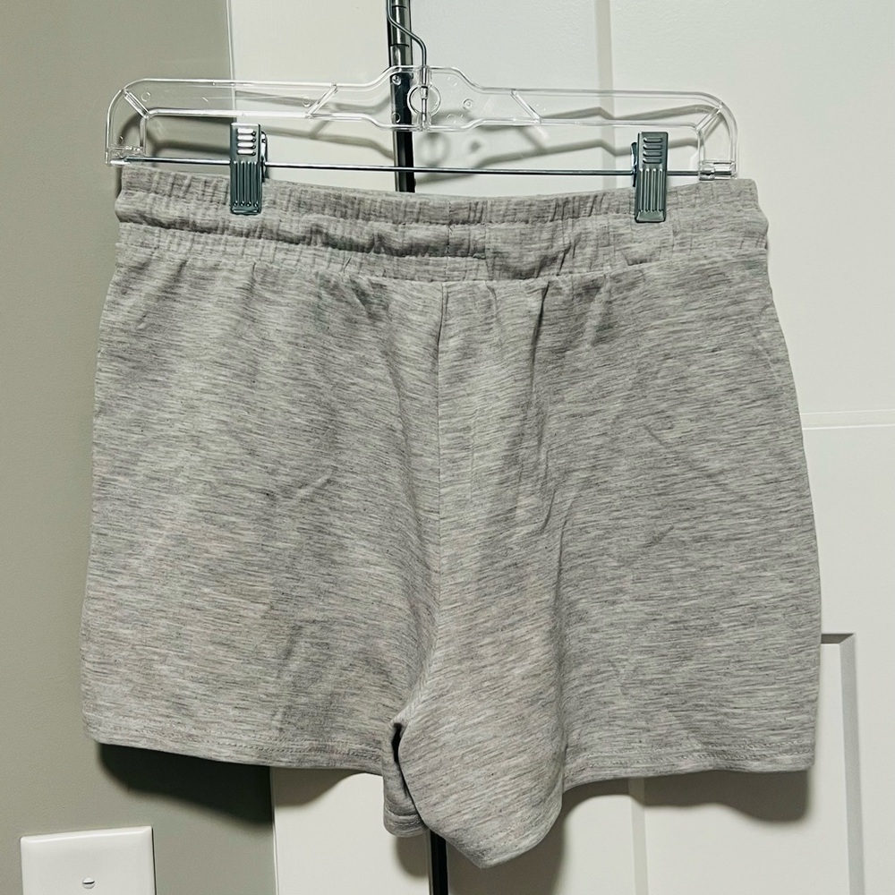 Women's Light Gray Athletic Shorts - Picture 3 of 3
